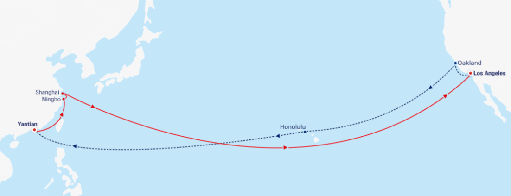 CMA将取消美西直航GGB航线，最后一次航行将于11月5日上海结束-西邮物流