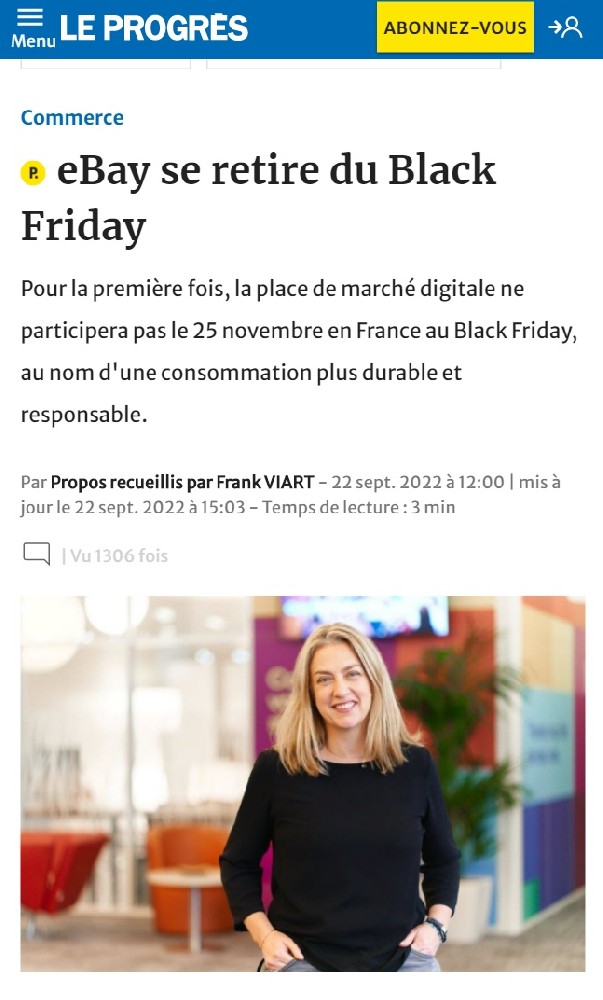 eBay法国站：退出今年黑五促销，着重二手电商市场-西邮物流