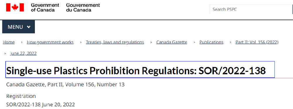 加拿大将全面限制一次性塑料制品进口-西邮物流