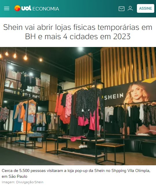 SHEIN计划2023年在巴西开设五家快闪店-西邮物流