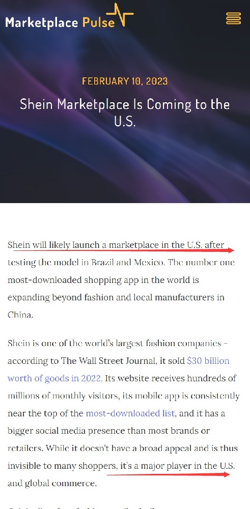 SHEIN或将在美国开放第三方卖家入驻-西邮物流
