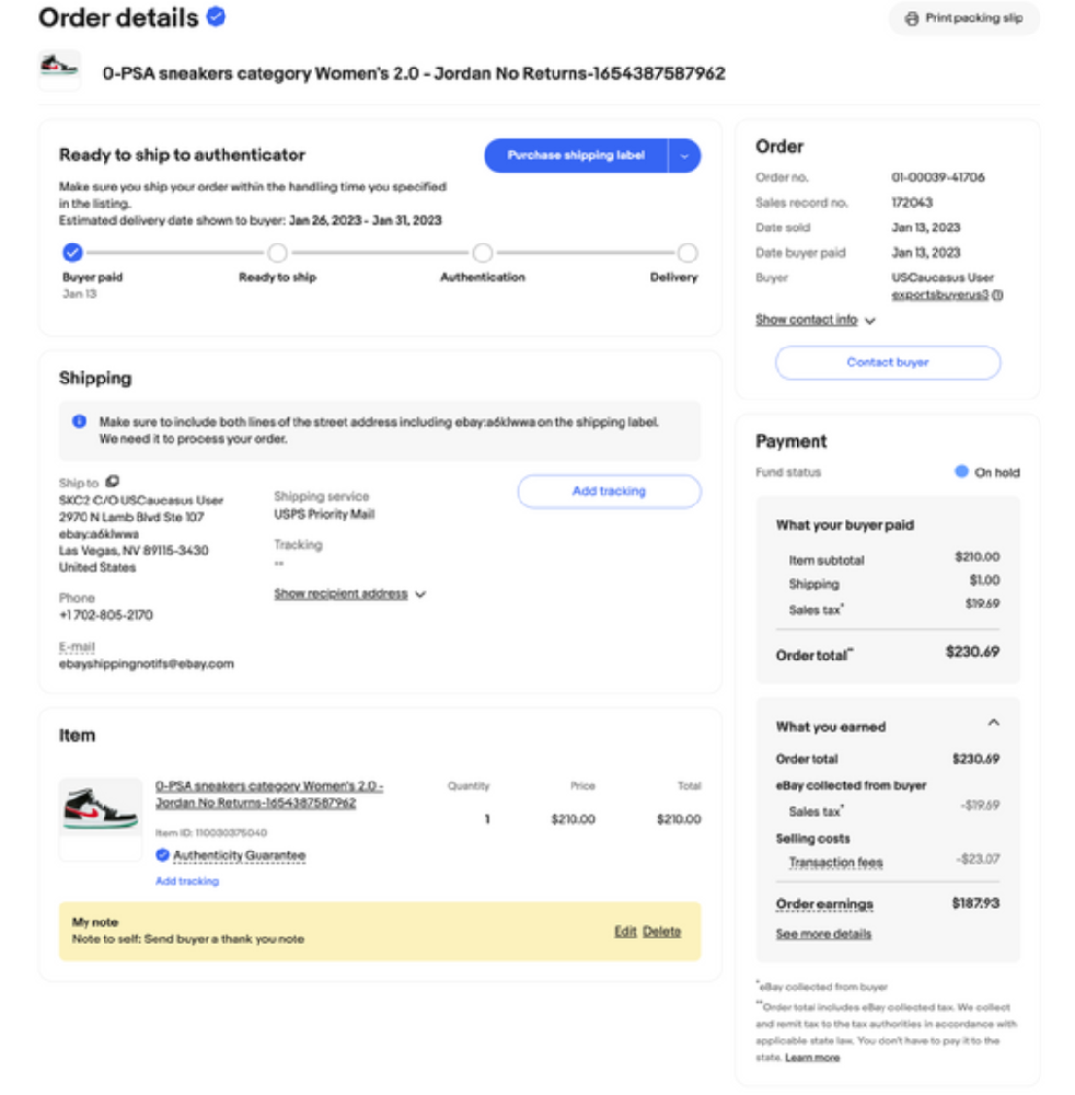 eBay澳洲站推出新订单详情页面-西邮物流